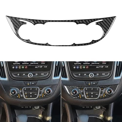 Black Carbon Fiber Compatible with Chevy/Chevrolet Malibu 2016-2025 2017 2018 2019 2020 2021 2022 2023 2024 Accessories Car Central Control A/C Air Switch Knob Cover Interior Trim Decal C - color: Ac Control Buttons -C