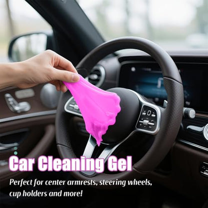 ASFSKY Car Cleaning Gel (Purple,Lavender) Cleaning Putty Universal Dust Cleaning Car Interior Cleaner Keyboard Dust Remover Car Slime Gifts for Men Women Girl（1 Pack） - color: Purple