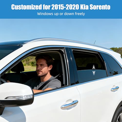 Car Window Shades for 2015-2020 Kia Sorento - Rear Side Window Sun Shade for Baby, Breathable Mesh Car Privacy Window Covers, UV Protection and Heat Insulation for Road Trips, Napping, Camping - size: Sorento(2015-2020)R-2PCS