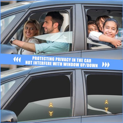 Zatooto Car Window Sun Shade - Blackout Shade for Side Windows, Protects Privacy, Reflects Sunlight, Reversible, Universal Fit, Silver - size: Silver-4pcs