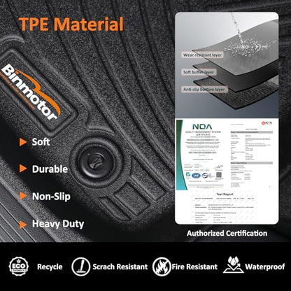 Binmotor-for Lexus ES 2019-2024 ES350/ES300h & 2025 ES300h/ES Hybrid All Weather Car Floor Mats and Cargo Mat Set, TPE Rubber Liners for Lexus ES Accessories Car Mats Trunk Mat- Black - style: 4) Car Mats for Lexus ES (2019-2024)