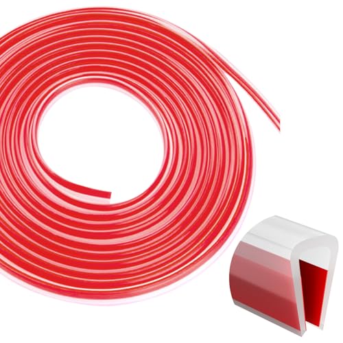 Silicone Edge Trim Self-Adhesive U Channel Silicone Edge Trim Edge Protector for Sheet Metal (Clear, Fit 5/16" - L 10') - color: Clear, size: Fit 5/16" - L 10'