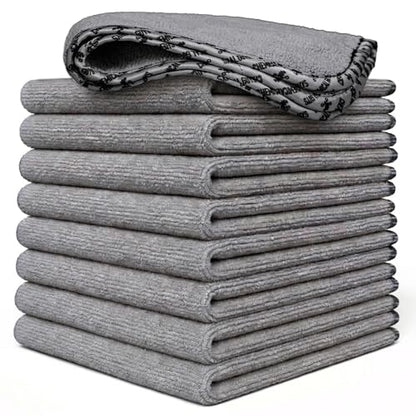 Chemical Guys AllSwipe Multi-Purpose Microfiber Towels for Cars Microfiber Cleaning Cloth Gray Drying Towels Car Detailing for Wash Interior and Glass, 14 x 12 Inch - 9 Pack - size: 9 Pack