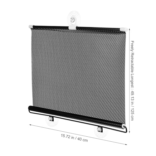 PATKAW (1 Pcs) Window Blinds, Blackout Shades No Drill, Suction Cup Temporary Roller Blind, Light Blocking Window Cover for Bedroom, Office, Nursery, Home Privacy, Travel, Rv and Car - size: 125.00X40.00X1.00CM