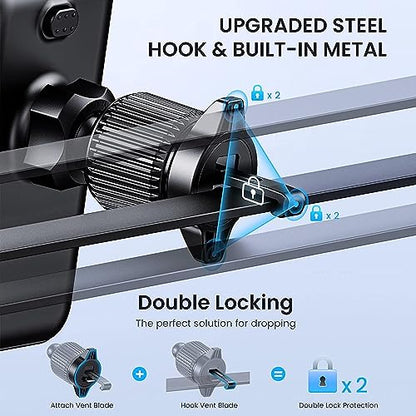 GUWEZ Phone Holder Car Mount for iPhone[Powerful Suction]Phone Mount for Car Dashboard Windshield Air Vent Universal Accessories[Thick Cases Friendly]Automobile Cell Phone Holder Fit iPhone Smartphone - style: Ven-C