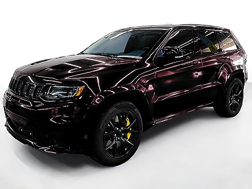 VViViD+ Gloss Demon Black Premium Vinyl Wrap Film 3ft x 5ft - color: Gloss, size: 3ft x 5ft