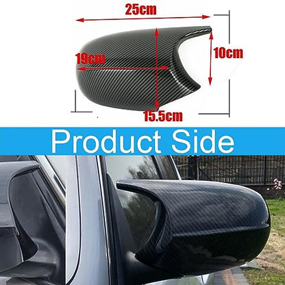 Side Mirror Cover Caps Compatible with BMW E90 E91 2008-2011, E92 E93 E81 E82 E87 E88 LCI Door Rear View Mirror Cap Replacement for 328i 335i Carbon Fiber Look - size: Carbon Fiber Look, style: 08-11 E90