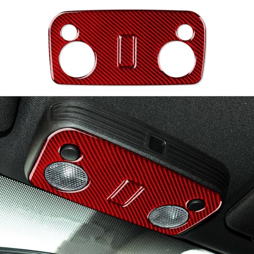Car Reading Light Control Panel Stickers Carbon Fiber Decal Interior Trim Cover for Ford Mustang GT Shelby 2005 2006 2007 2008 2009 S197 Accessories - color: Reading Light
