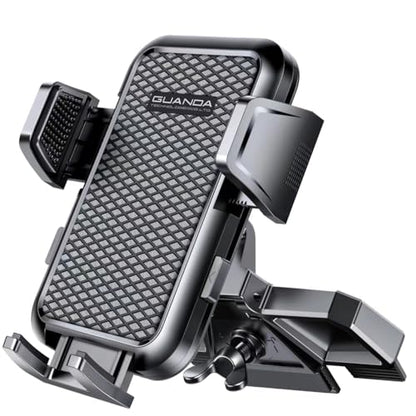 CD Slot Phone Mount, Upgraded Car Phone Holder [Thick Cases Friendly], Universal Phone Mount for Car CD Slot Mount for iPhone, Google, Samsung, Moto, Huawei, LG, and More - color: Black