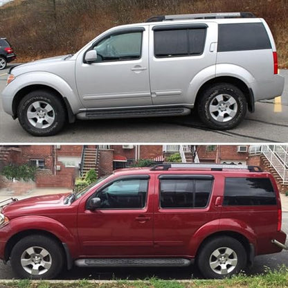 Rain Guards Compatible with 2005-2012 Nissan Pathfinder, Acrylic Slim Style Window Visor Rain Guard, Side Window Deﬂector for Nissan Pathfinder Accessories 4Pcs, 2006 2007 2008 2009 2010 2011