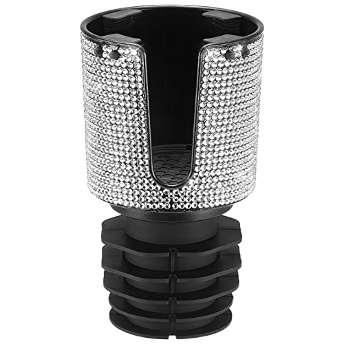 JOYTUTUS Upgraded Car Cup Holder Expander with Offset Base, Fit for YETI, Hydro Flask, Large Cup Holder Expander for Car Hold 18-40 oz Bottles and Mugs, Other Bottles in 3.4"-3.8"(Bling) - color: Bling, size: 1pcs