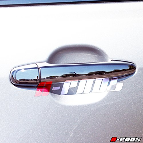 Compatible with(Just overlay Stick on, NOT for SNAP IN Replacement) 4 Chrome Door Handle Covers for Toyota 4RUNNER 2005-2008 / AVALON 05-08 / CAMRY 2007-2011 / SIENNA 05-2012 / TACOMA 2005-2015