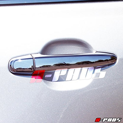 Compatible with(Just overlay Stick on, NOT for SNAP IN Replacement) 4 Chrome Door Handle Covers for Toyota 4RUNNER 2005-2008 / AVALON 05-08 / CAMRY 2007-2011 / SIENNA 05-2012 / TACOMA 2005-2015
