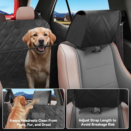 Surfcabin Back Seat Extender for Dogs – Waterproof Dog Seat Cover for Back Seat with Door Protection, Easy to Use and Clean, Hard Bottom, Holds 420 lbs Dog Hammock for Cars, SUVs & Small-Size Trucks - size: Fit for Car and SUV Small Trucks