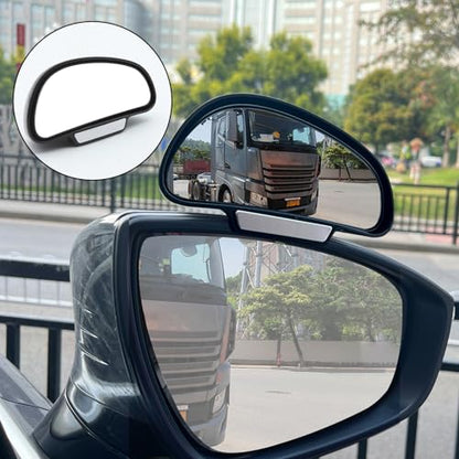 Blind Spot Mirror Adjustable 360 Degree Car Side Mirror, HD Glass Rear View Exterior Accessories Frame Thickness Less than 5MM for Car SUV (single mirror right) - style: single mirror right