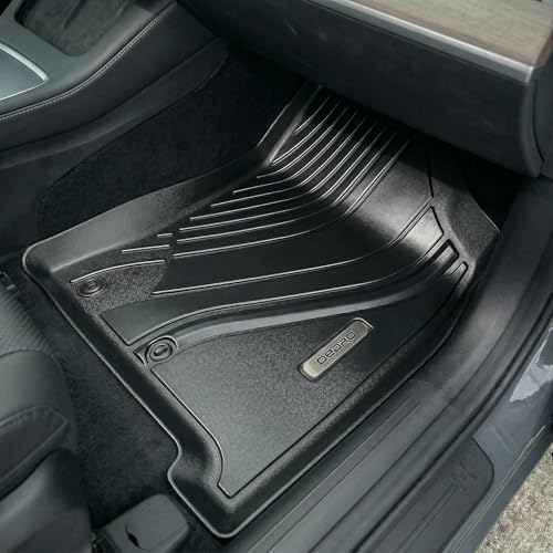 OEDRO Floor Mats & Trunk Cargo Mat with Backrest Mat Fit for 2024 2025 2026 Hyundai Santa Fe Hybrid Calligraphy/SE/SEL/Limited 6/7 Seats, TPE All Weather Custom Fit Floor Liners, Car Mats Full Set - style: 2024-2026 Full Set & Backrest Mats