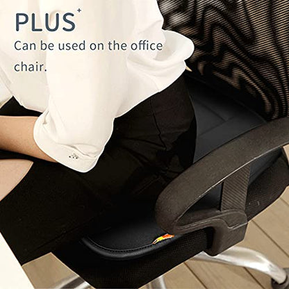 Thick Seat Cushion Memory Foam Car Seat Cushion Pad for Car Driver Seat Office Chair, Thickened Black - color: Thickened Black