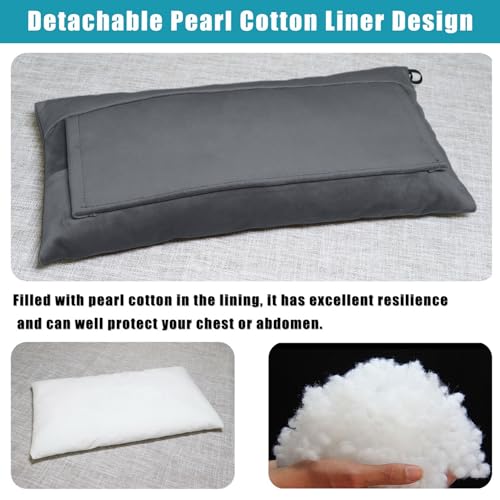Super Soft Seatbelt Pillow, Seat Belt Pillow for Mastectomy Post-Surgery, Seat Belt Cushion for Heart Surgery Recovery, Hysterectomy Abdominal Incision Recovery Seatbelt (Dark Gray, Large) - color: Dark Gray