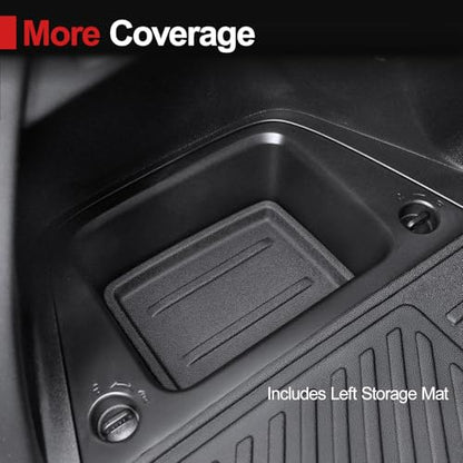Cargo Mat for Honda Pilot 2023-2025 2026, All Weather TPE Cargo Liner with Backrest Mat Interior Protection for Honda Pilot TrailSport Touring Elite EXL Black Edition Accessories - size: for 2023-2026 Honda Pilot Cargo Mats
