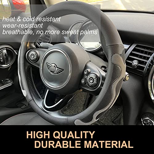 PINCTROT Comfy Grip Steering Wheel Cover, Anti-Slip Design, Universal 14.5-15 Inch(Silicone Gray) - color: 4.Gray, size: Medium(Standard) Size[14 1/2''-15'']