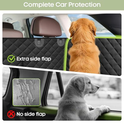SUV Cargo Liner for Dogs, Waterproof Pet Cargo Cover with Bumper Flap Protector, Scrachproof Non-Slip Dog Seat Mat for SUVs Sedans Vans, Large Size Universal Fit