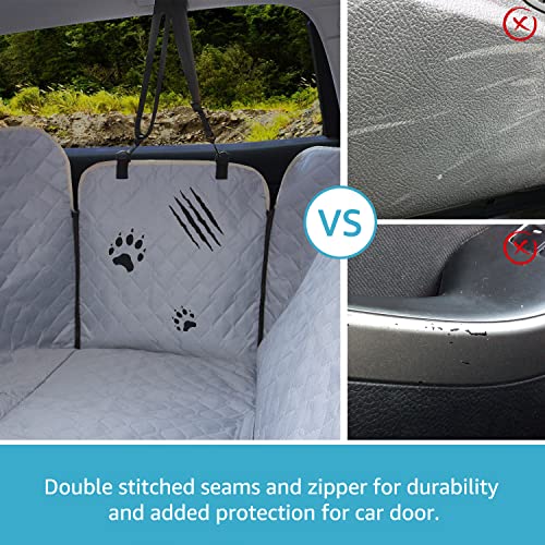 Lassie XL Truck Dog Seat Cover Back Seat with 2 Seat Belts, Dog Car Hammock for Large SUV and Trucks Compatible with F150 F250/Chevrolet Silverado/Ram Pickup/GMC Sierra/Toyota Tundra and Crew Cab - color: Gray, size: Truck