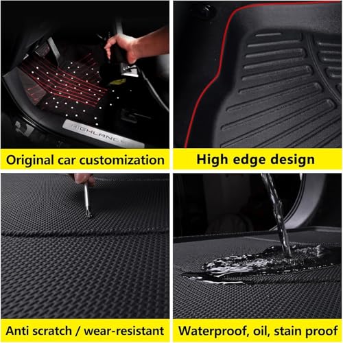 Floor Mats Fits 2019-2025 2026 Mercedes Benz Sprinter 1500/2500/3500/4500（Only Fit Cargo Van/Cab Chassis） TPE All Weather Protection Car Front Row Mats, Black mat Accessories for Sprinter - size: For 2019-2026 Benz Sprinter Front mat