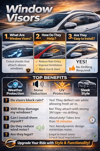 2022-2026 Tape-On Side Window Visor Deflectors for Subaru WRX Smoke Tinted Rain Guards Premium Limited GT 2023 2024 2025 - size: For Subaru WRX 2022-2026