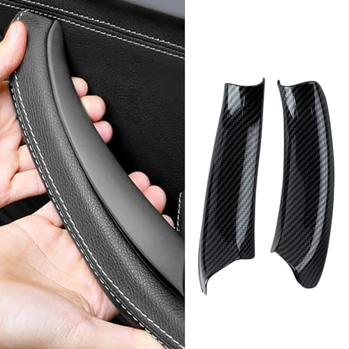 2PCS Carbon Fiber Pattern Driver and Passenger Side Door Pull Handle Covers Compatible with X3 F25 2010-2016 X4 F26 2014-2017 Left and Right Side Handle Interior Pull Handle - color: Carbon Fiber Pattern, size: 2pcs Pull Handle(L+R)