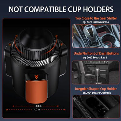 APPS2Car Magnetic Cup Holder Phone Holder -Designed for iPhone MagSafe Case - [Not Charging] (Gray-MagSafe) - color: Gray-MagSafe