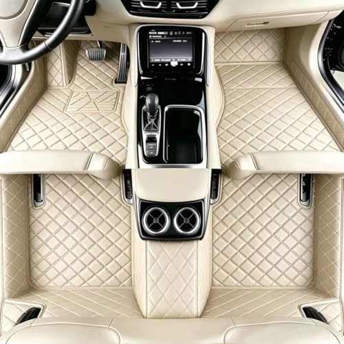 Customize Floor mats for car fit 99% Sedans SUV Sports,Custom Automotive Floor mat Fit Truck, All Weather Men Women Car Protection Pads Non-Slip auto Floor Liners (Beige A), RH2206UPR - color: Beige A