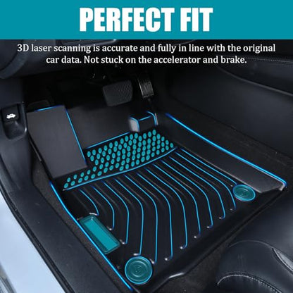 All Weather Floor Mats Compatible with 2017-2021 Honda Civic Si & 2016-2021 Civic, Full Cover Protection Floor Liners TPE Black(2017-2021 Civic Si&2016-2021 Civic) - color: 2017-2021 Civic Si&2016-2021 Civic