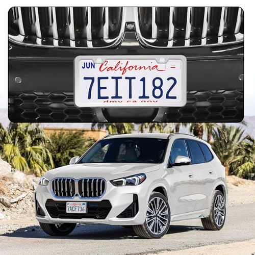 LivTee Chrome License Plate Frames, 2 Holes Stainless Steel License Plate Covers, 2PCS Car License Plate Holder, Automotive Accessories, Slim Design with Bolt and Gasket Cover for US Cars(Silver) - color: Mirror Silver