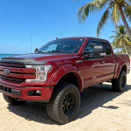 in-Channel Window Rain Guards Window Visors Vent Deflectors Compatible with 2015-2020 Ford F-150 SuperCab/Extended Cab, Wind Deflector F150 Truck Accessories - size: For 2015+ F150 Super Cab