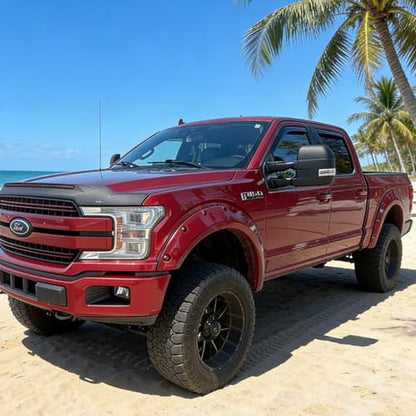 in-Channel Window Rain Guards Window Visors Vent Deflectors Compatible with 2015-2020 Ford F-150 SuperCab/Extended Cab, Wind Deflector F150 Truck Accessories - size: For 2015+ F150 Super Cab