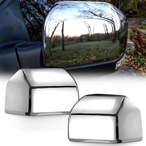 ACLONG Chrome Tow Mirror Cover Caps Left Driver Side & Right Passenger Side Rearview Side Mirror Covers Fit for Ford F150 2015 2016 2017 2018 2019 2020-1 Pair - size: Fit for Ford F150 2015-2020