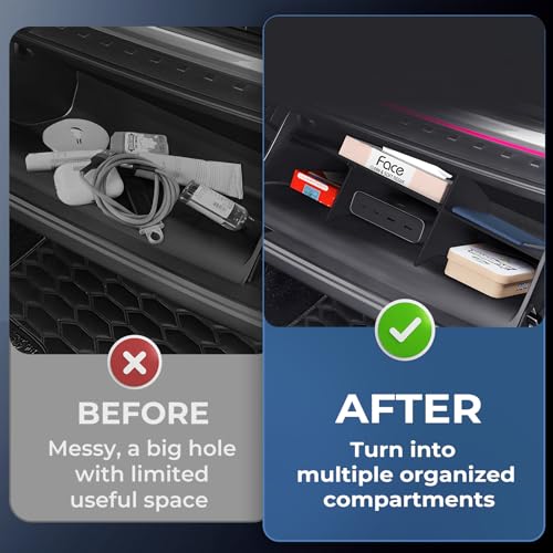Glove Box Organizer Compatible with Hyundai Santa Fe 2026 2025 2024, Interior Accessories Glove Box Compartment Insert Storage Dividers for 2024-2026 Santa Fe, Black - style: 10) Fits for 2024-2026 Santa Fe