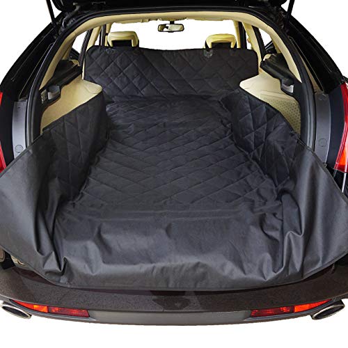 Dogs Cargo Liner Cover for Pets SUV Cars Waterproof Non Slip Universal Fit with Bumper Flap Black 52 82 Standard