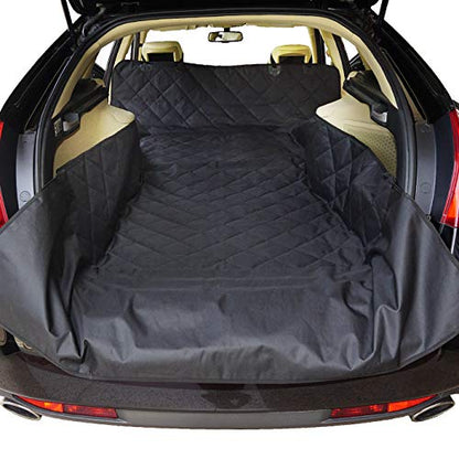 Dogs Cargo Liner Cover for Pets SUV Cars Waterproof Non Slip Universal Fit with Bumper Flap Black 52 82 Standard