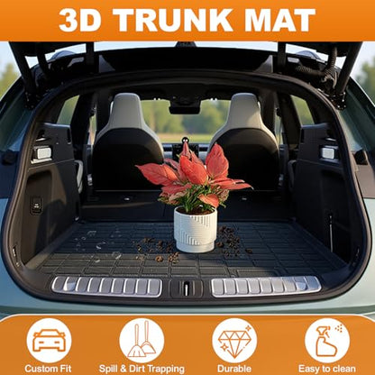 Trunk Liner for Acura RDX 2013-2018 3D Custom Fit All-Weather TPE Material Waterproof Car Cargo Liner Mat, Black - color: Acura RDX 2013-2018