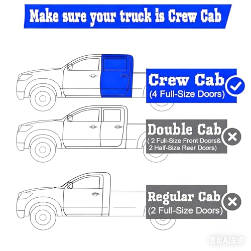 Window Visors Vent Sun Rain Guards for 2009-2024 Dodge Ram 1500 (19-24 Classic Body), Crew CAB ONLY; 10-25 Ram 2500/3500 MEGA/Crew CAB ONLY | Window Vent Visors, 4 pcs. - Smoke | 94109 - size: For 09-18 Ram 1500 Crew Cab
