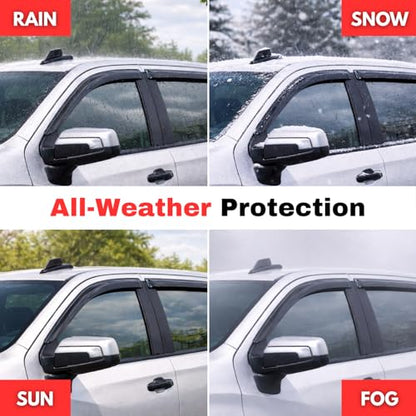 KPY Rain Guards Fit for 1998-2004 Nissan Frontier Standard/King Cab, Out-Channel Window Visors Vent Wind Deflectors 2PC, Truck Accessories for 98-04 Frontier Standard/King Cab - size: 1998-2004 Frontier King/Standard Cab