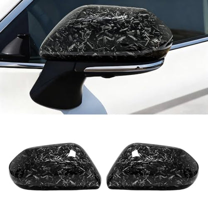 Side Mirror Cover Compatible with Toyota (Camry 2018-2025, OEM Style-Forged Carbon Fiber Pattern) - size: OEM Style-Forged Carbon Fiber Pattern