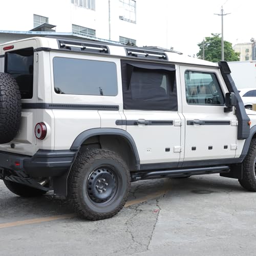 Front and Rear Side Window Sun Shade Compatible with INEOS Grenadier 2020-2024 2025+, Breathable Car Window Camping Screens, Side Windows Privacy Full Covers/Half Shade Options (Rear)