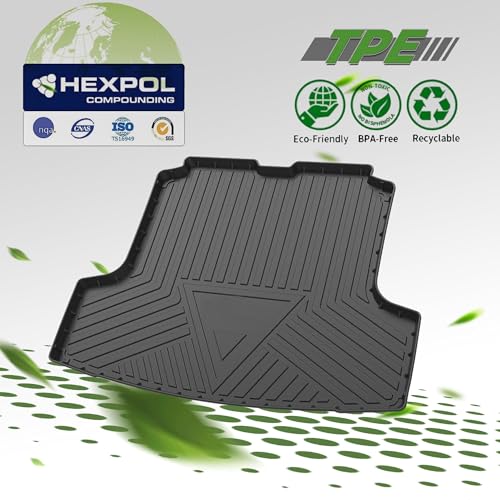Trunk Mat Compatible with 2019-2026 Nissan Altima Cargo Liner TPE Waterproof Cargo Mat Replacement for 2021 2022 2023 2024 2025 2026 Altima Accessories - style: 9) for Nissan Altima 2019-2025 Cargo Liner