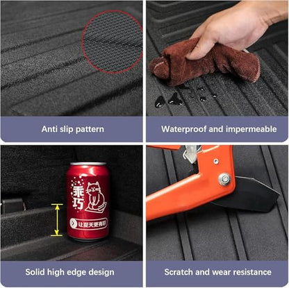 Elsetyler Custom Fit for Cargo Liner 2021-2025 2026 Mercedes-Benz GLA-Class - Black TPE All Weather Heavy Duty Waterproof Rear Cargo Tray Trunk Floor Mat Protector - color: 2021-2026 Mercedes-Benz GLA