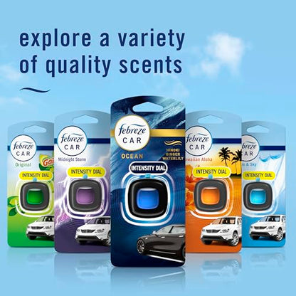Febreze Car Ocean Scent Air Freshener Vent Clip, .07 oz. Car Vent Clip, Pack of 4 - size: 0.07 Fl Oz (Pack of 4)