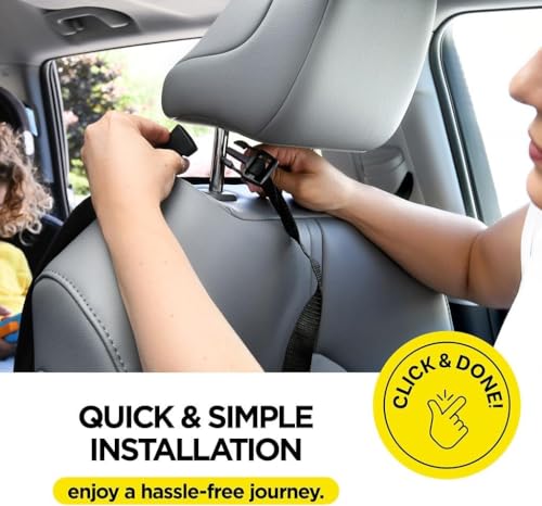 2 Pcs Back Seat Protector Car Kick Mats for 2020-2025 2026 Ford Explorer 6&7, Waterproof Kick Mats Backseat Protector, Back Seat Cover for Kids, Automotive Accessories