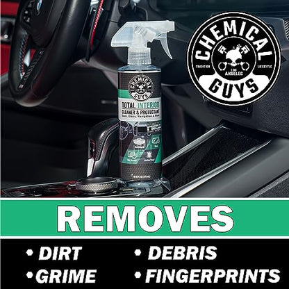 Chemical Guys Total Interior Cleaner and Protectant, New Car Smell (Safe for Cars, Trucks, SUVs, Jeeps, RVs & More) 128 fl oz - SPI234 - size: 128 Fl Oz (Pack of 1), style: New Car