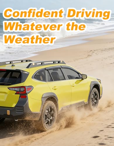 Low-Profile Window Rain Guard for Subaru Outback 2020 2021 2022 2023 2024 2025 Side Window Visors Extra-Thick Vent Visor Window Deflectors Vent Shades Car Accessories - size: Fit for 2020-2025 Subaru Outback